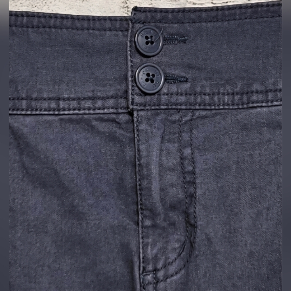 Beau Dawson Linen Blend Cargo Mini Skirt Gray Utility Womens 8 - Picture 4 of 7